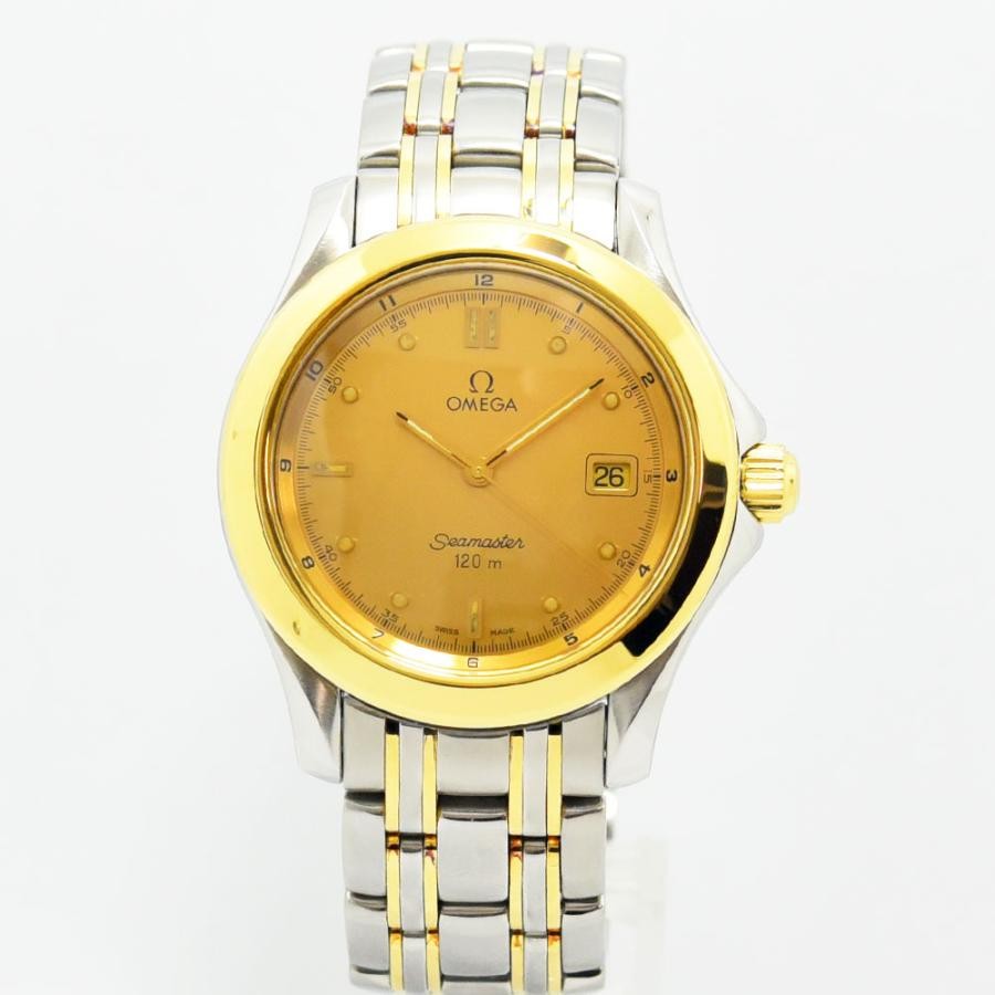 オメガ 中古 メンズ OMEGA シーマスター 120m 396.1501 クォーツ YG