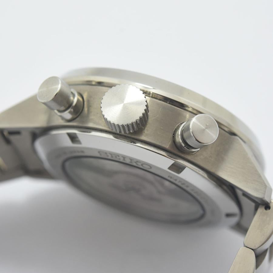 VINTAGE WATCHES FASHION 自動巻きクロノグラフ、ステンレススチール製ブレスレット、ダークグレー文字盤、日付表示、タキメーターベゼル