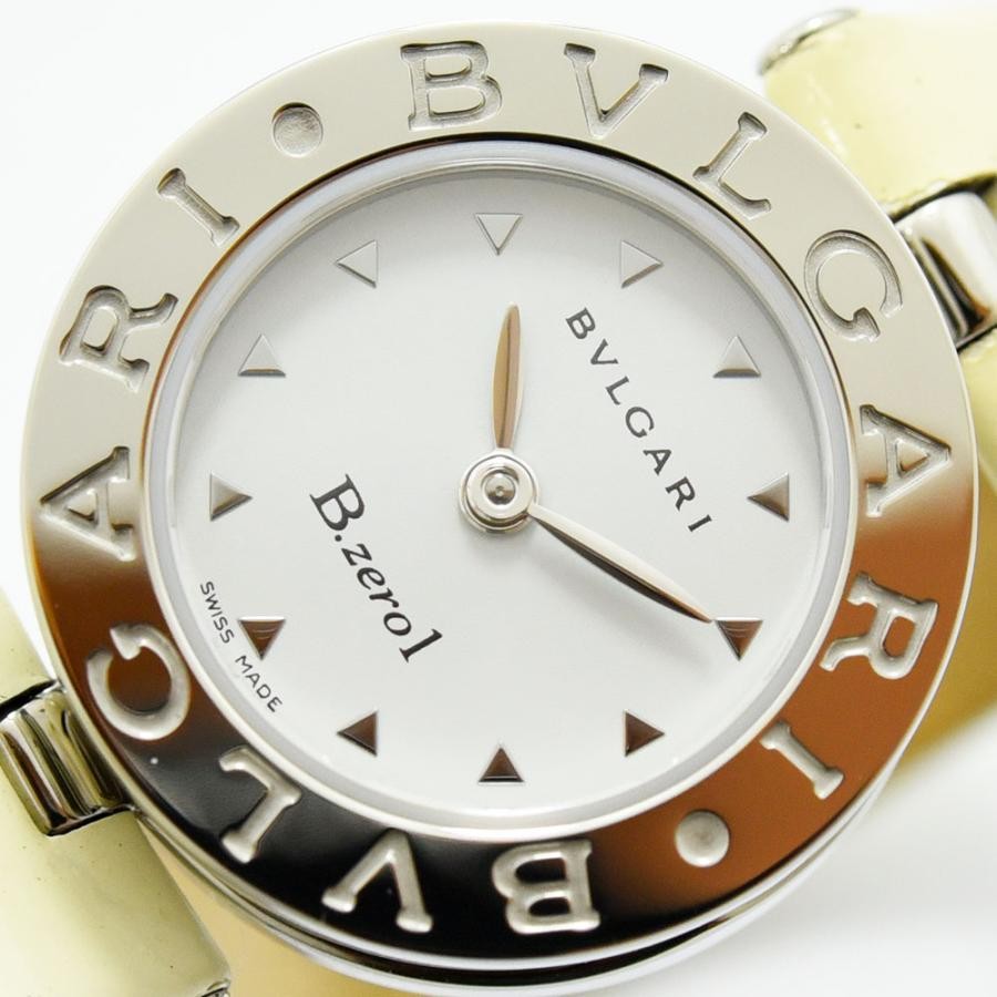 VINTAGE WATCHES FASHION ブルガリ B.zero1 アイボリーカーフレザーベルト シルバーケース レディースウォッチ