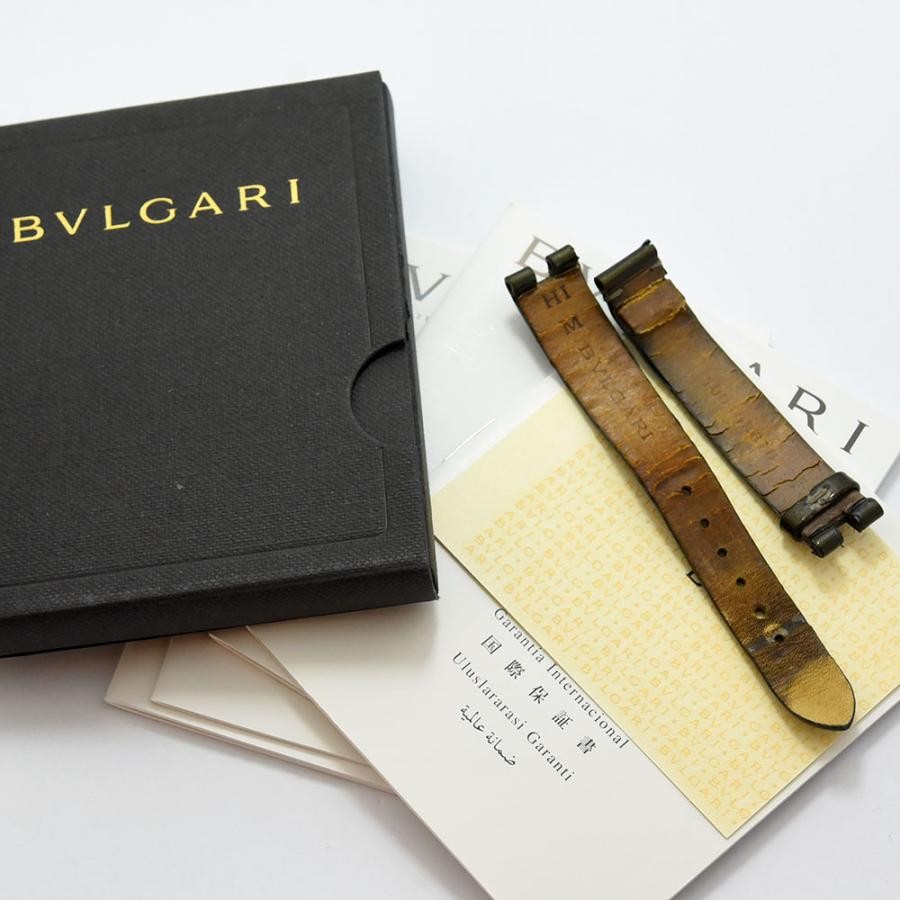 VINTAGE WATCHES FASHIONのブルガリ B.zero1 ウォッチ用ブラウンレザーベルト。国際保証書付き。