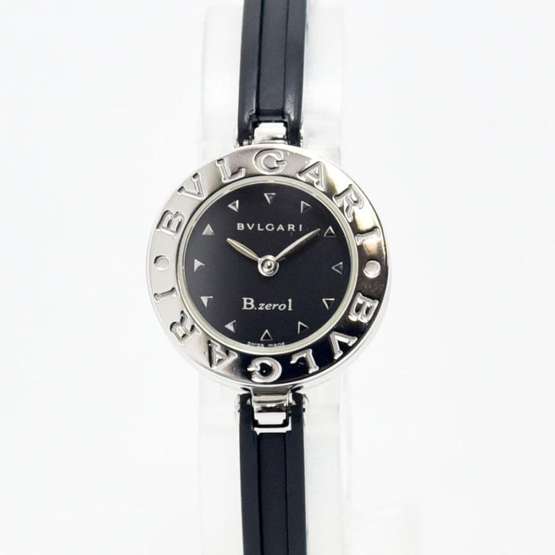 VINTAGE WATCHES FASHIONのブルガリ B.zero1 レディース腕時計。ステンレス製ベゼルとブラック文字盤が特徴の洗練されたデザイン。