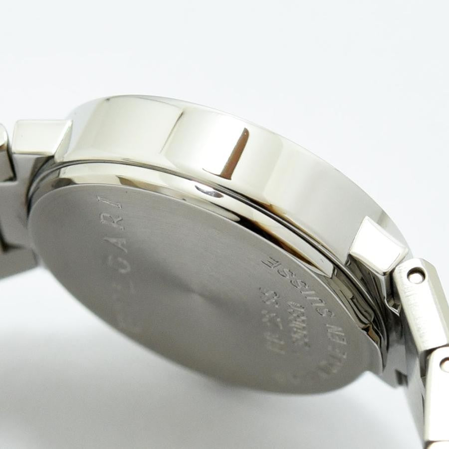 VINTAGE WATCHES FASHION ブルガリ レディース クオーツ腕時計 ステンレススチール製 ブラック文字盤 日付表示 スイス製