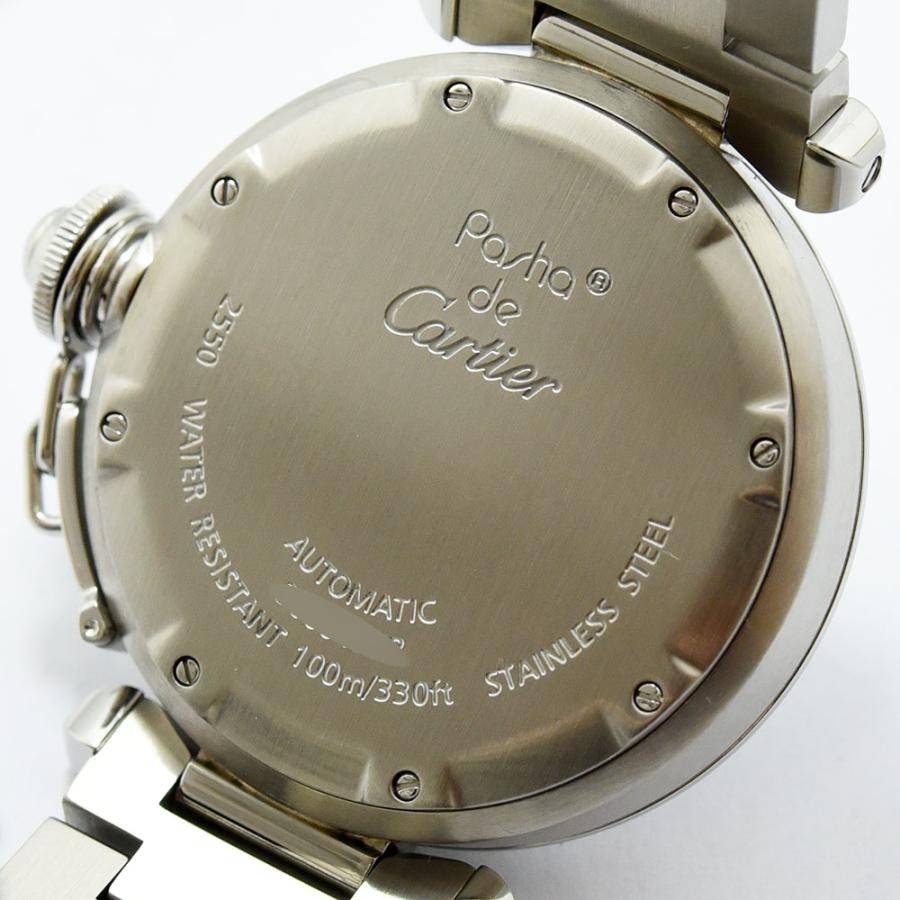 VINTAGE WATCHES FASHION カルティエ パシャ GMT オートマティック ウォッチ ステンレススティール製 自動巻き 100m防水