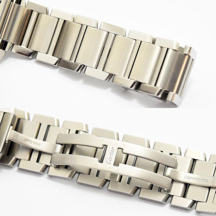 VINTAGE WATCHES FASHIONのCartierタンクフランセーズ用ステンレススティール製ブレスレットとバックル