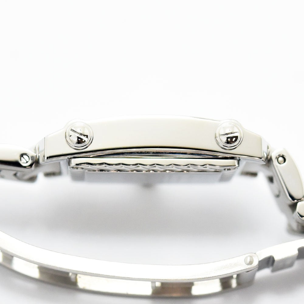 VINTAGE WATCHES FASHIONのシャリオール コロンブス レディース腕時計、ステンレススチール製レクタンギュラーケースの側面詳細