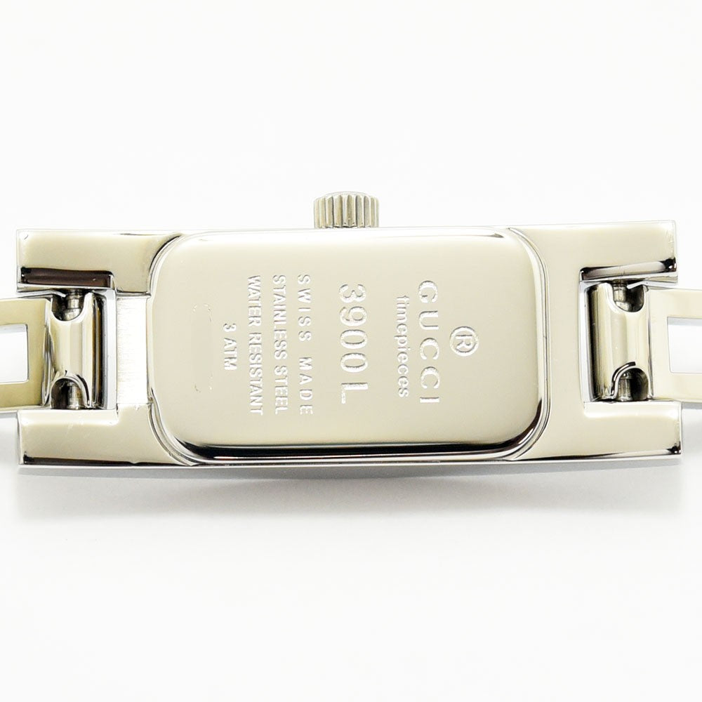 VINTAGE WATCHES FASHIONのGUCCI 3900Lレディース腕時計のステンレススチール製ケース裏蓋