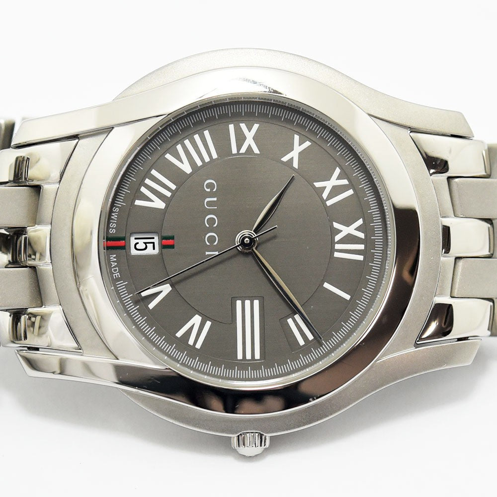 グッチ 時計 メンズ GUCCI 5500M クォーツ SS ステンレススチール