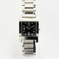 VINTAGE WATCHES FASHIONのGUCCI 7700Lレディース腕時計。ブラック文字盤のスクエア型ステンレススチール製ウォッチ。