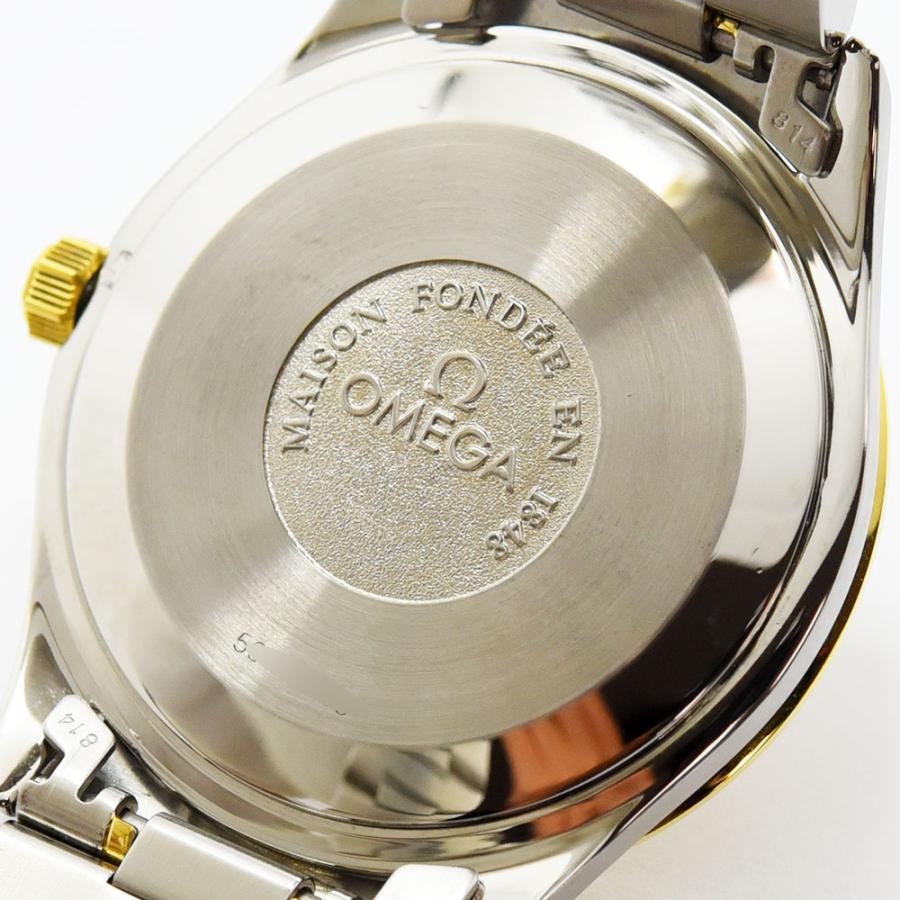 VINTAGE WATCHES FASHION オメガ自動巻きメンズウォッチ、ステンレススチールとゴールドのコンビネーション、ケースバックに「MAISON FONDÉE EN 1848」の刻印