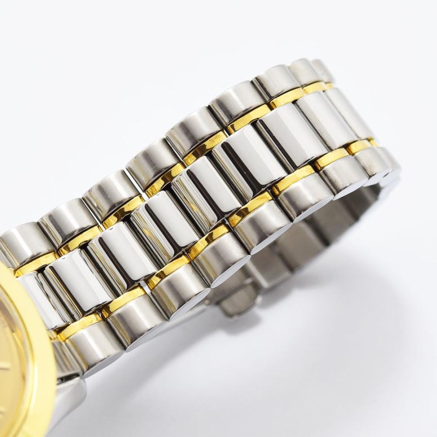 VINTAGE WATCHES FASHION オメガ自動巻きメンズウォッチ。ステンレススチールとゴールドのコンビネーションブレスレット、ゴールドの文字盤。