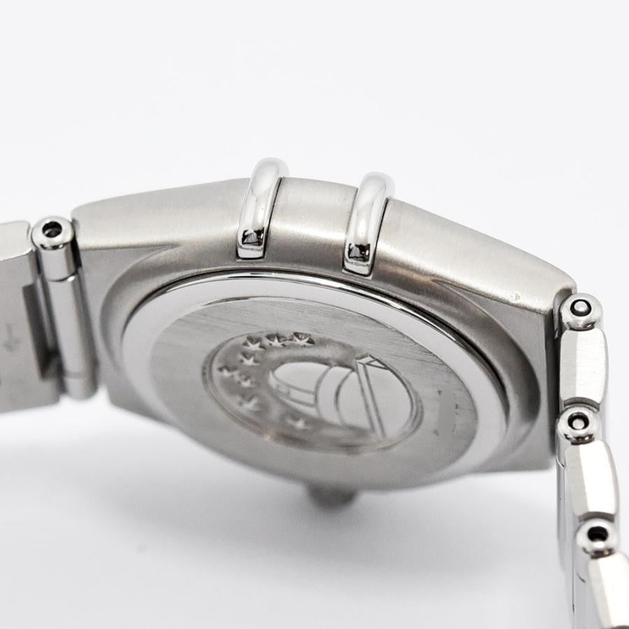 VINTAGE WATCHES FASHION オメガ コンステレーション レディース クォーツ腕時計 ステンレススチール製ダークグレー文字盤ローマ数字ベゼル