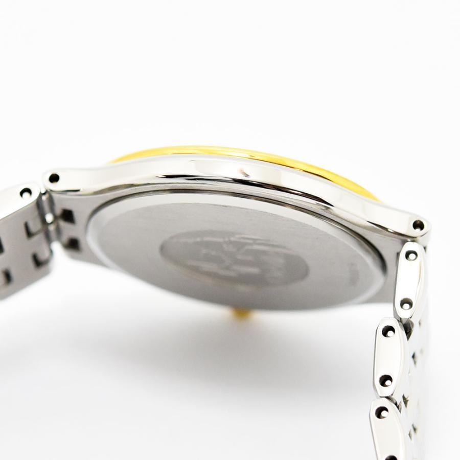 VINTAGE WATCHES FASHION オメガ メンズ腕時計 ステンレススチールブレスレット ゴールドベゼル ダークグレー文字盤 日付表示