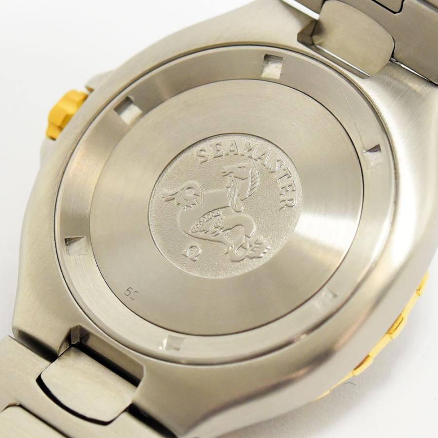 VINTAGE WATCHES FASHIONのオメガ シーマスター プロフェッショナル 200M、裏蓋にシーホースが刻印されたステンレススチール製腕時計