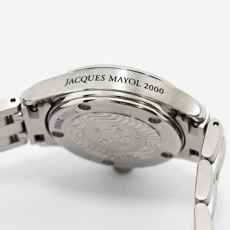 VINTAGE WATCHES FASHION オメガ シーマスター 120m ジャック・マイヨール 2000 ステンレススチール製腕時計。ブルーの文字盤とデイト表示機能。