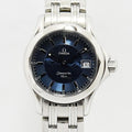 VINTAGE WATCHES FASHION オメガ シーマスター 120m ジャック・マイヨール 2000 腕時計。ブルーのグラデーション文字盤、デイト表示、ステンレススチール製ブレスレット。