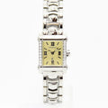 VINTAGE WATCHES FASHIONのフィリップ・シャリオール コロンブス レディース腕時計。ダイヤモンドベゼルとクリーム色の文字盤が特徴のステンレス製スクエアウォッチ。