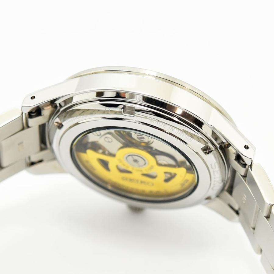 VINTAGE WATCHES FASHION プレザージュ 自動巻き機械式時計、スケルトンバック、ステンレススチール製