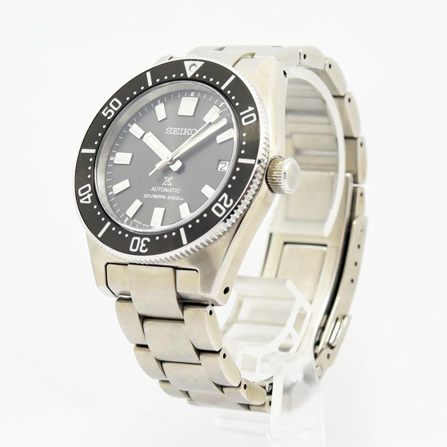 VINTAGE WATCHES FASHION セイコー自動巻きダイバーズウォッチ、ダークグレー文字盤、ステンレススチール製、回転ベゼル、200m防水
