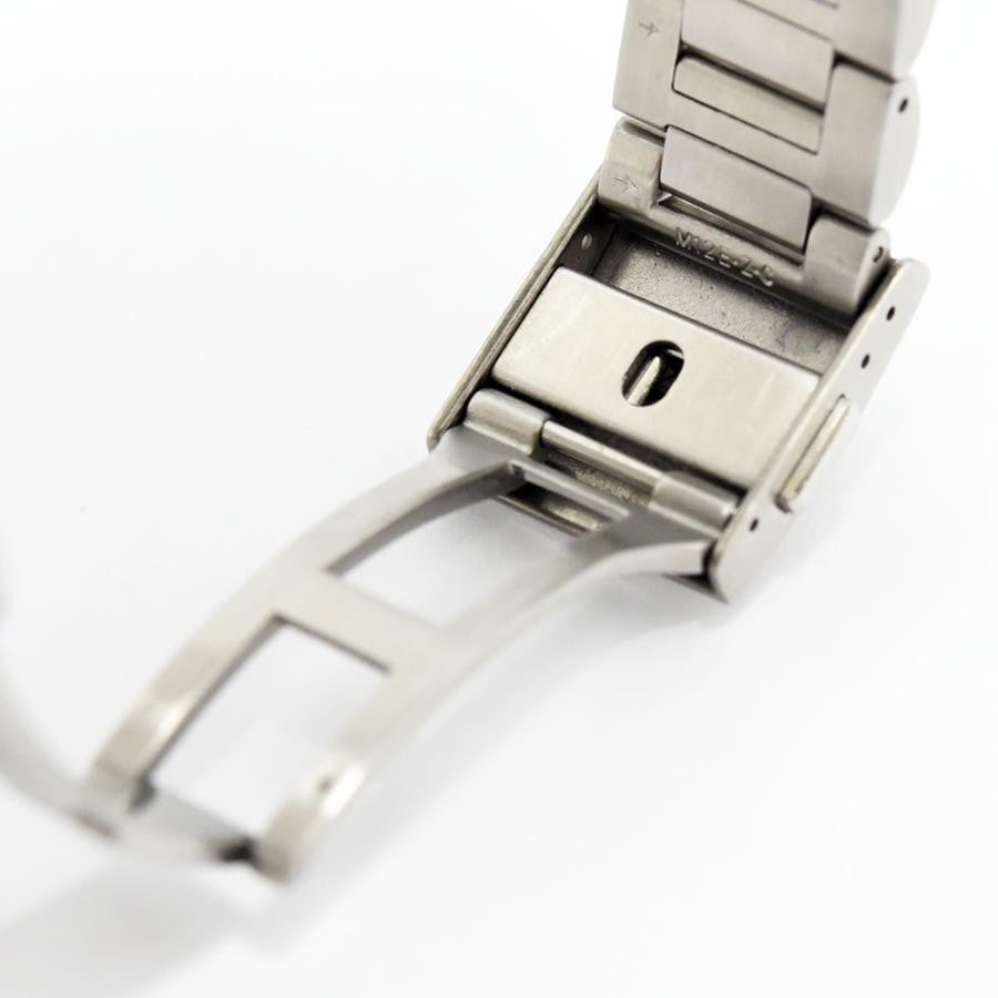 VINTAGE WATCHES FASHIONのセイコー製クロノグラフウォッチのステンレススチール製クラスプ。シルバー。